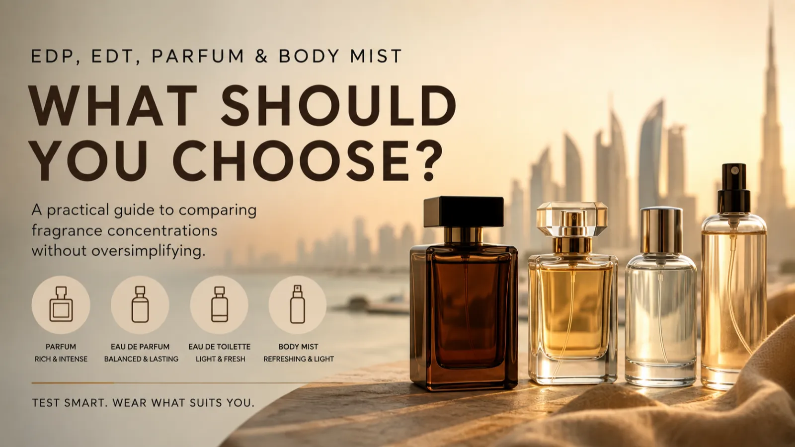 EDP, EDT, Parfum and Body Mist: What Should You Choose?