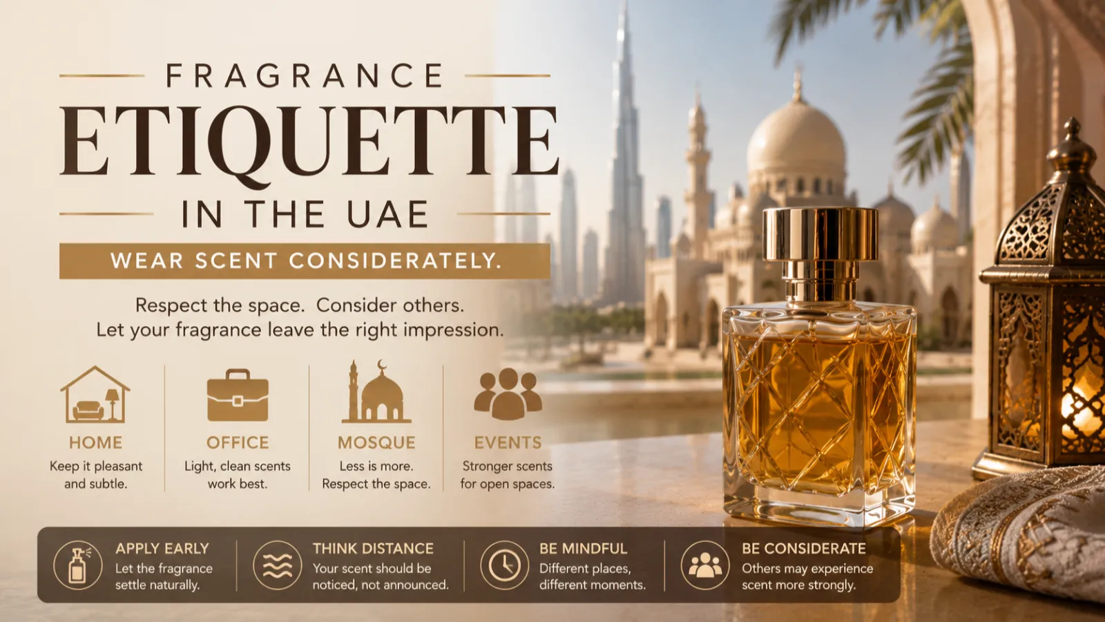 Fragrance Etiquette in the UAE: Home, Office, Mosque and Events