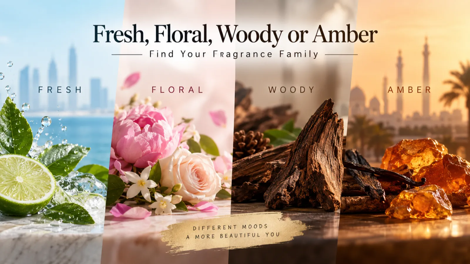 Fresh, Floral, Woody or Amber: Find Your Fragrance Family
