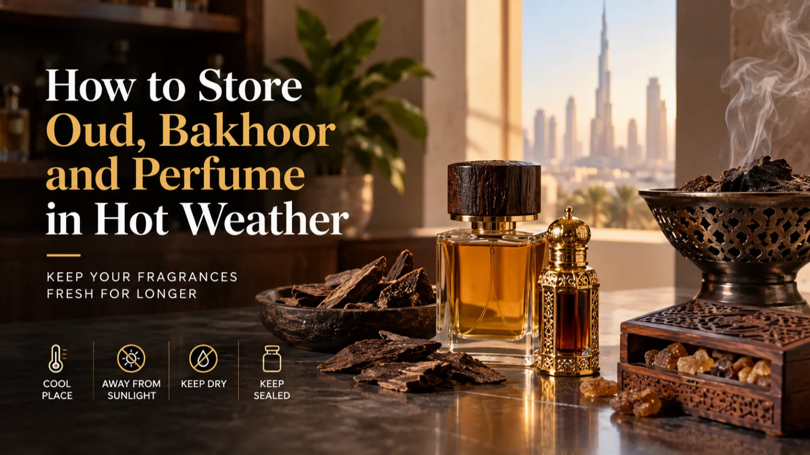 How to Store Oud, Bakhoor and Perfume in Hot Weather